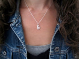 Sterling Silver Little Chicken Charm Necklace on Adjustable Sterling Chain