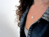 Sterling Silver Elephant Necklace on Adjustable Sterling Chain - Elephant Charm