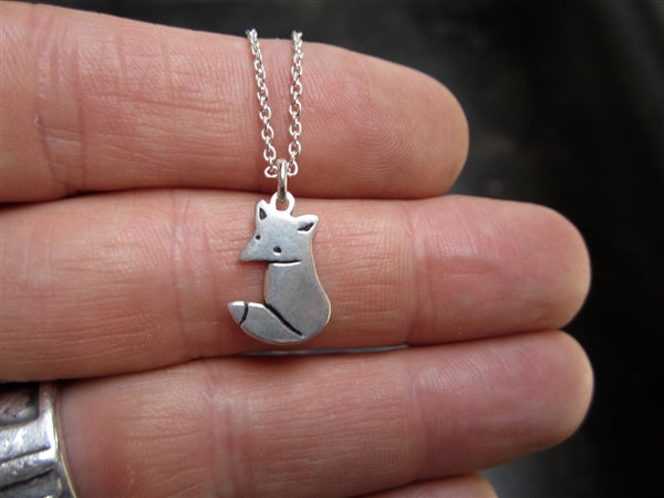 English Pewter Fox Necklace UK Made Jewellery Gifts For Her
