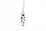 Little Hang In There Cat Charm Necklace - Sterling Cat Jewelry