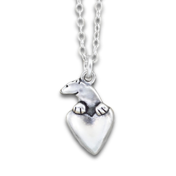 Tiny Sneaky Cat Charm Necklace - Small, Detailed and Adorable! Cat Jew –  Mark Poulin Jewelry
