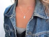 Sterling Silver Duck Necklace on Adjustable Sterling Chain - Duck Charm