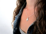 Sterling Silver Shark Necklace - Anthropomorphic Necklace