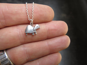 Sterling Silver Little Turtle Necklace