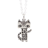 Sterling Silver Cleocatra Charm on Adjustable Sterling Silver Cable Chain