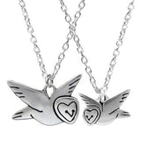 Sterling Silver Mother Daughter Barn Owl Necklaces