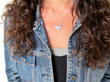 Sterling Silver Mother Daughter Barn Owl Necklaces