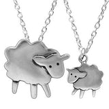 Sterling Silver Mother Daughter Sheep Necklaces