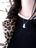 Sterling Silver Mother Daughter Wild Fox Necklaces