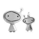 Sterling Silver Mother Daughter Orbit Girl Necklaces - Jewelry Necklace Set