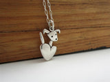 Sterling Silver Mother Daughter Pocket Pup Necklaces