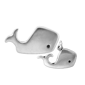 Sterling Silver Mother Daughter Whale Necklaces