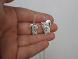 Sterling Silver Mother Daughter Squirrel Necklaces