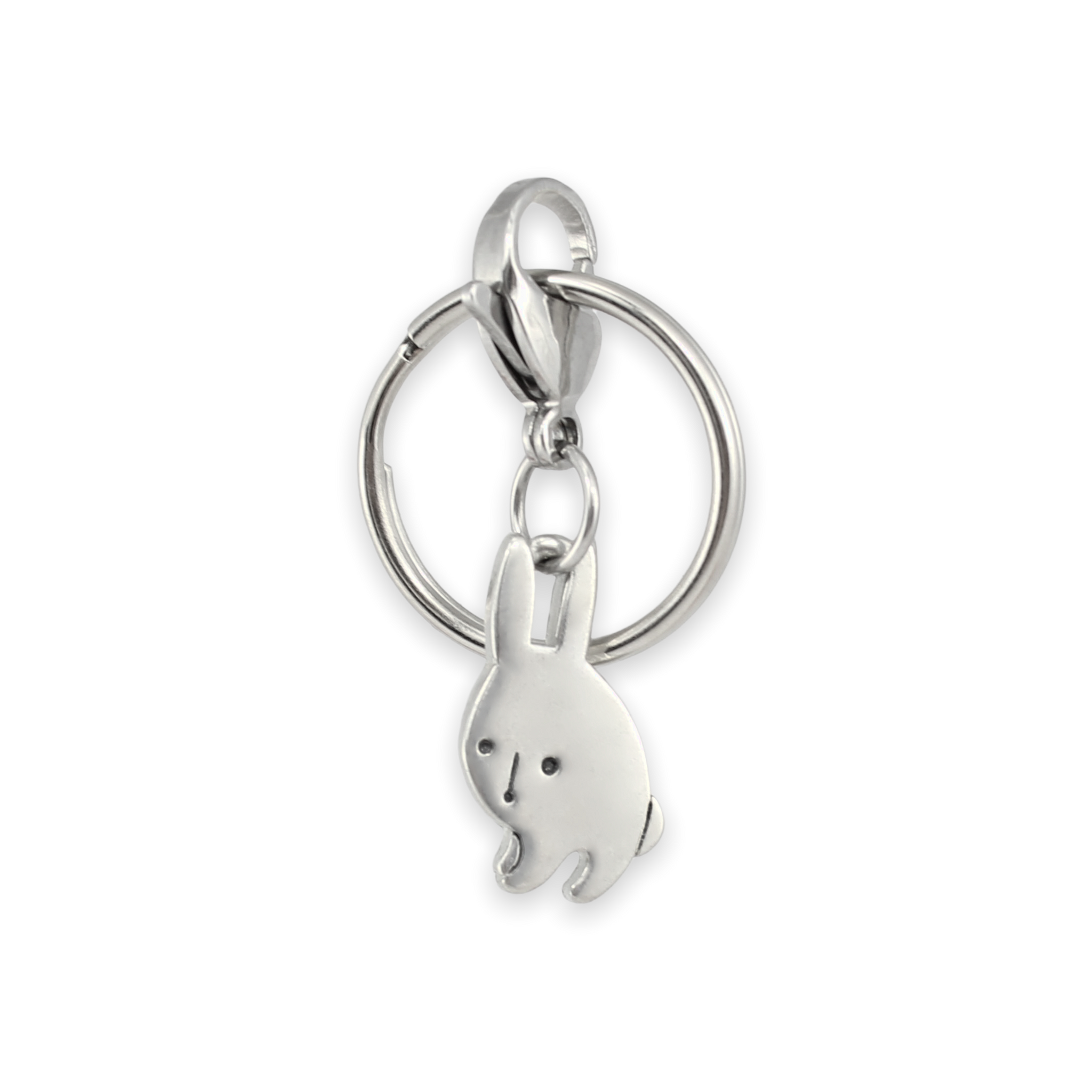 Metal 2025 bunny keychain