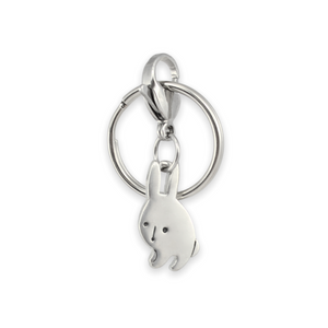 Pewter Bunny Rabbit Keychain for Men or Women - Year of the Rabbit
