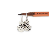 Sterling Silver Otter Charm Earrings - Otter Jewelry