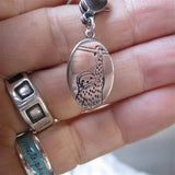 Sterling Silver Keep Calm and Hang On Keychain