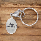 Sterling Silver Who's Counting Keychain