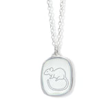 Sterling Silver Rat Pendant on Adjustable Chain - Rat Jewelry