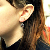 Tiny Garnet Earrings