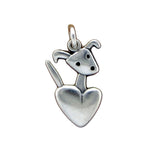 Sterling Silver Pocket Pup Dog Charm Necklace
