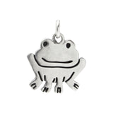 Sterling Silver Frog Necklace - Frog Charm on an Adjustable Sterling Chain