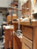 Tiny Raccoon Charm Necklace - Small, Detailed and Adorable!